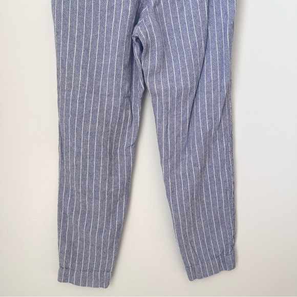 Abercrombie & Fitch Blue White Striped Linen Pants Size XS - Picture 10 of 13